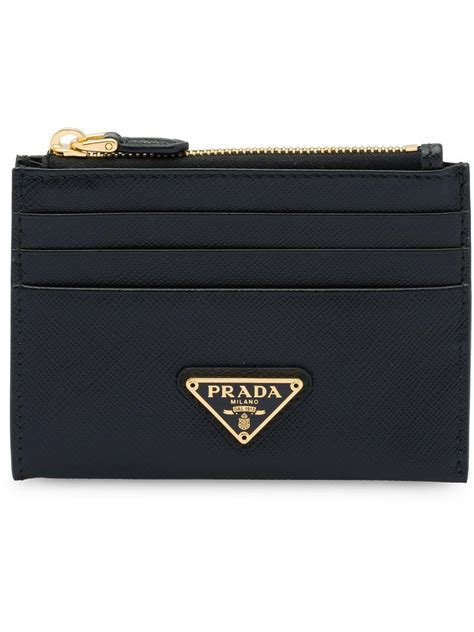 prada leather card holder|Prada credit card holder wallet.